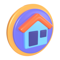 Homepage 3D Illustration Icon png