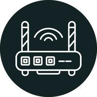 icono de vector de enrutador wifi