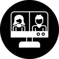 Video Conference Vector Icon