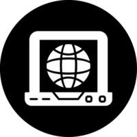 Laptop Internet Vector Icon