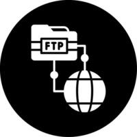 icono de vector ftp