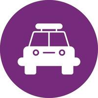 icono de vector de coche de policía