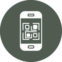 icono de vector de código qr