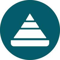 Pyramid Chart Vector Icon