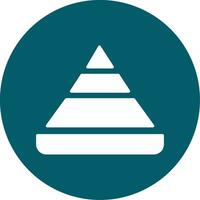 Pyramid Chart Vector Icon