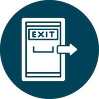 Exit Door Vector Icon