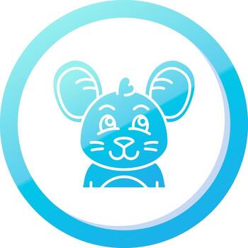 FALSE Solid Blue Gradient Icon vector