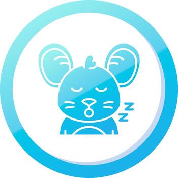 Sleep Solid Blue Gradient Icon vector