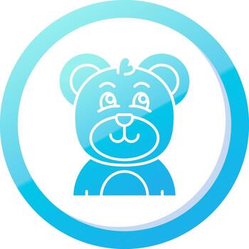 FALSE Solid Blue Gradient Icon vector