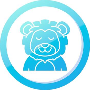 aliviado sólido azul degradado icono vector