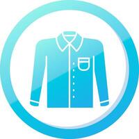 Formal shirt Solid Blue Gradient Icon vector