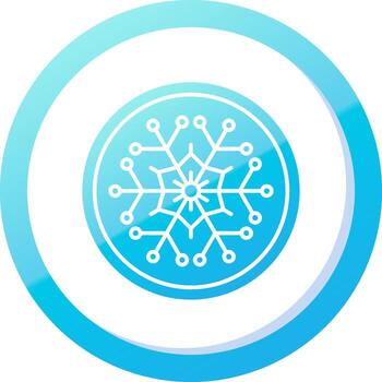 invierno sólido azul degradado icono vector