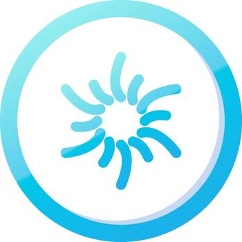 Cyclone Solid Blue Gradient Icon vector