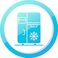 Refrigerator Solid Blue Gradient Icon vector