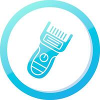 Trimmer Solid Blue Gradient Icon vector
