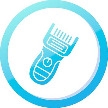 Trimmer Solid Blue Gradient Icon vector