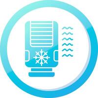 Air conditioner Solid Blue Gradient Icon vector