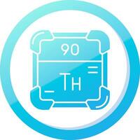 Thorium Solid Blue Gradient Icon vector