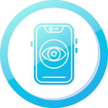 ver sólido azul degradado icono vector