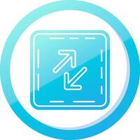 Swap Solid Blue Gradient Icon vector