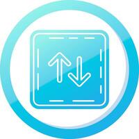 Swap Solid Blue Gradient Icon vector