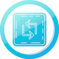 Loop Solid Blue Gradient Icon vector