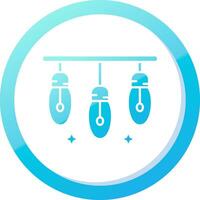 Lights Solid Blue Gradient Icon vector