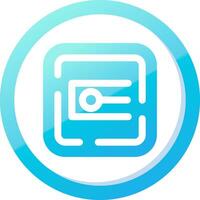 Endpoint Solid Blue Gradient Icon vector