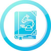 Biology Solid Blue Gradient Icon vector