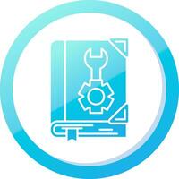 User manual Solid Blue Gradient Icon vector