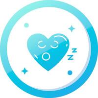 Sleep Solid Blue Gradient Icon vector