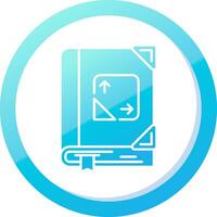 Trigonometry Solid Blue Gradient Icon vector