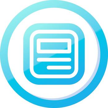 diseño sólido azul degradado icono vector