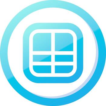 diseño sólido azul degradado icono vector