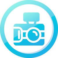 foto capturar sólido azul degradado icono vector