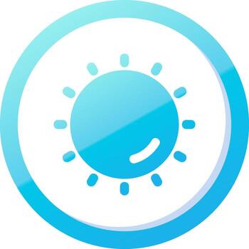 Dom sólido azul degradado icono vector