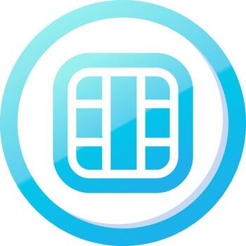 diseño sólido azul degradado icono vector