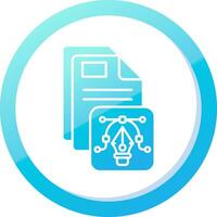 Vector Solid Blue Gradient Icon