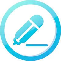 Pencil Solid Blue Gradient Icon vector