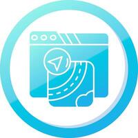 Gpu Solid Blue Gradient Icon vector