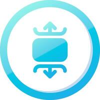 Carousel vertical Solid Blue Gradient Icon vector