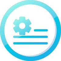 Deploy rules Solid Blue Gradient Icon vector