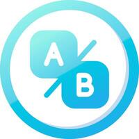 Compare ab Solid Blue Gradient Icon vector