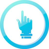 Hand click Solid Blue Gradient Icon vector