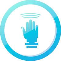 Drag Window Solid Blue Gradient Icon vector