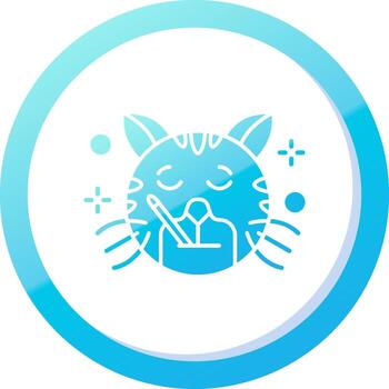 Sick Solid Blue Gradient Icon vector
