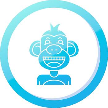 FALSE Solid Blue Gradient Icon vector