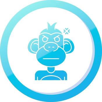 Eye Solid Blue Gradient Icon vector