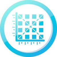 Matrix Solid Blue Gradient Icon vector