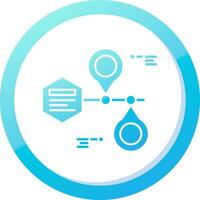 Placeholder Solid Blue Gradient Icon vector